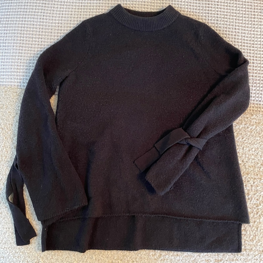 EUC Antonio Melani Black Sweater with long bell sleeves